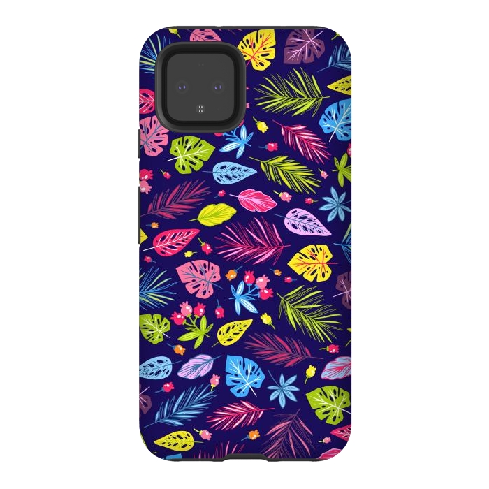 Pixel 4 StrongFit Summer Coulored Floral Design by ArtsCase