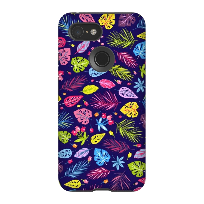 Pixel 3 StrongFit Summer Coulored Floral Design by ArtsCase