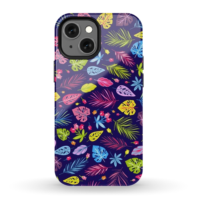 iPhone 13 mini StrongFit Summer Coulored Floral Design by ArtsCase