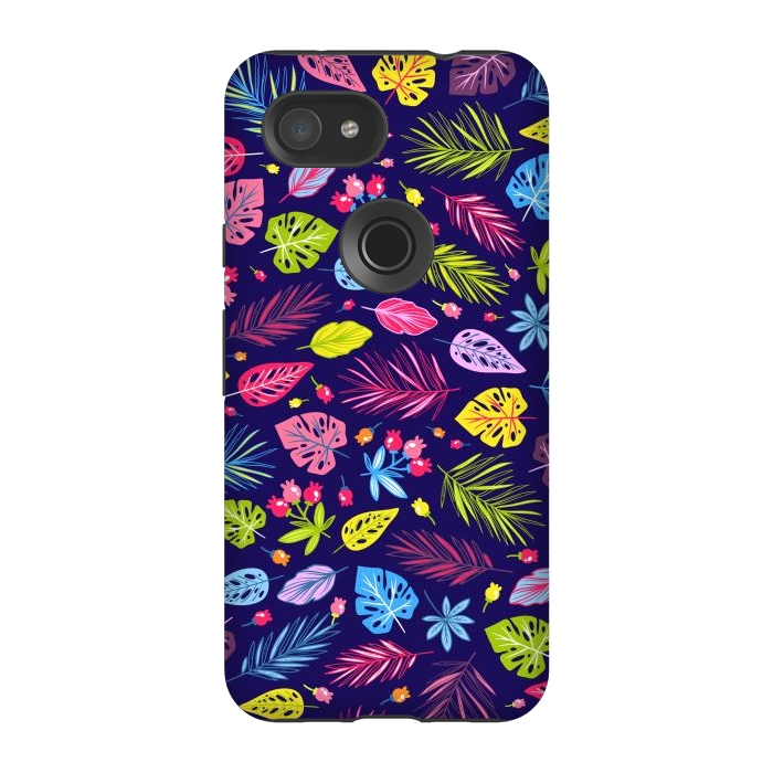 Pixel 3A StrongFit Summer Coulored Floral Design by ArtsCase