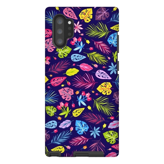 Galaxy Note 10 plus StrongFit Summer Coulored Floral Design by ArtsCase