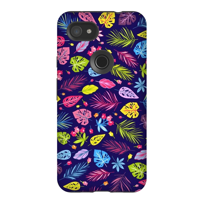 Pixel 3AXL StrongFit Summer Coulored Floral Design by ArtsCase