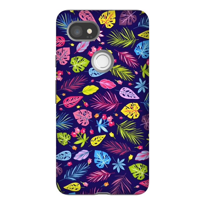 Pixel 2XL StrongFit Summer Coulored Floral Design by ArtsCase