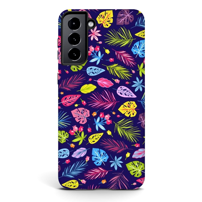 Galaxy S21 StrongFit Summer Coulored Floral Design by ArtsCase
