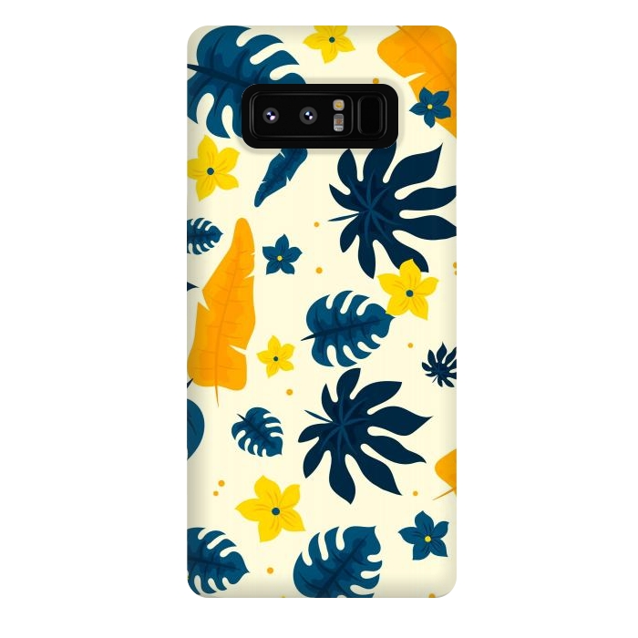 Galaxy Note 8 StrongFit Tropical Leaves Floral by ArtsCase