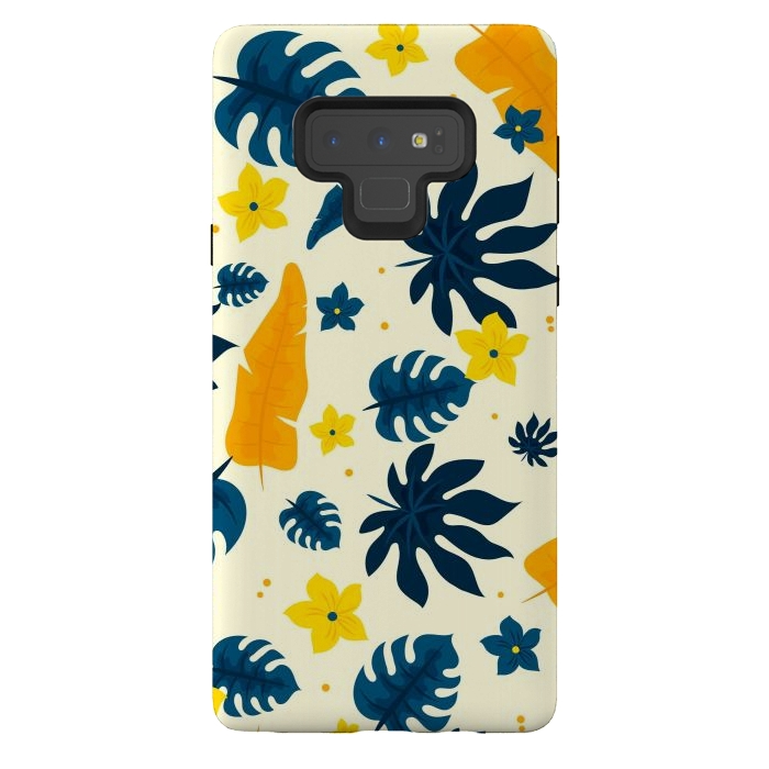 Galaxy Note 9 StrongFit Tropical Leaves Floral by ArtsCase