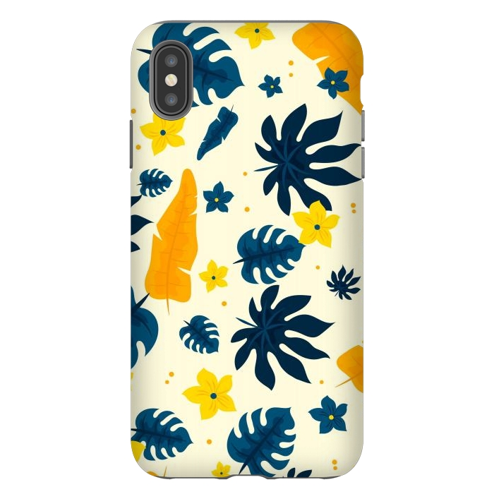 iPhone Xs Max StrongFit Tropical Leaves Floral by ArtsCase