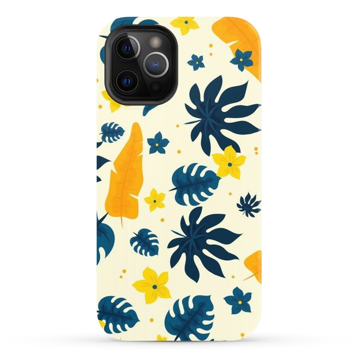 iPhone 12 Pro StrongFit Tropical Leaves Floral by ArtsCase