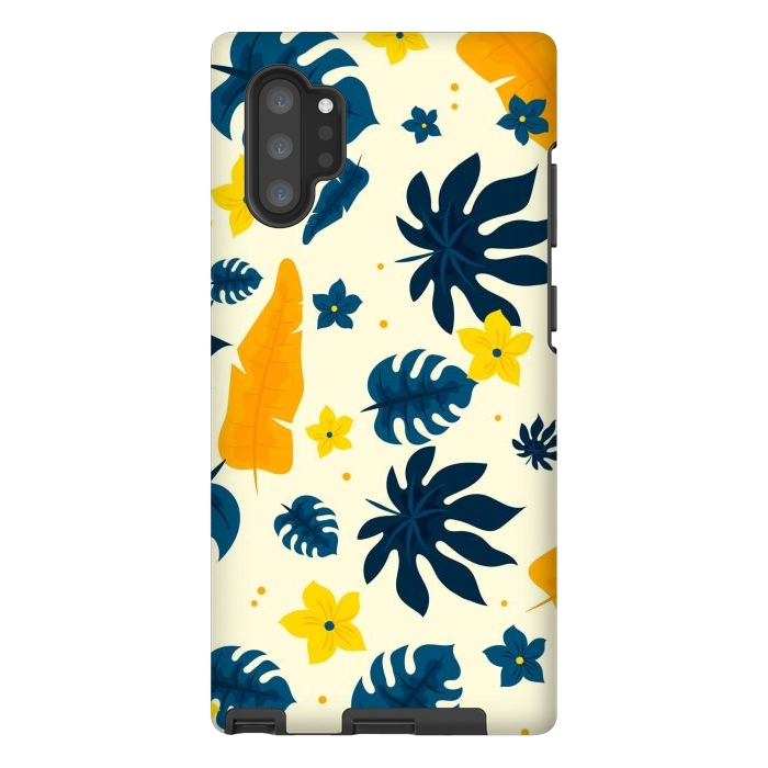 Galaxy Note 10 plus StrongFit Tropical Leaves Floral by ArtsCase