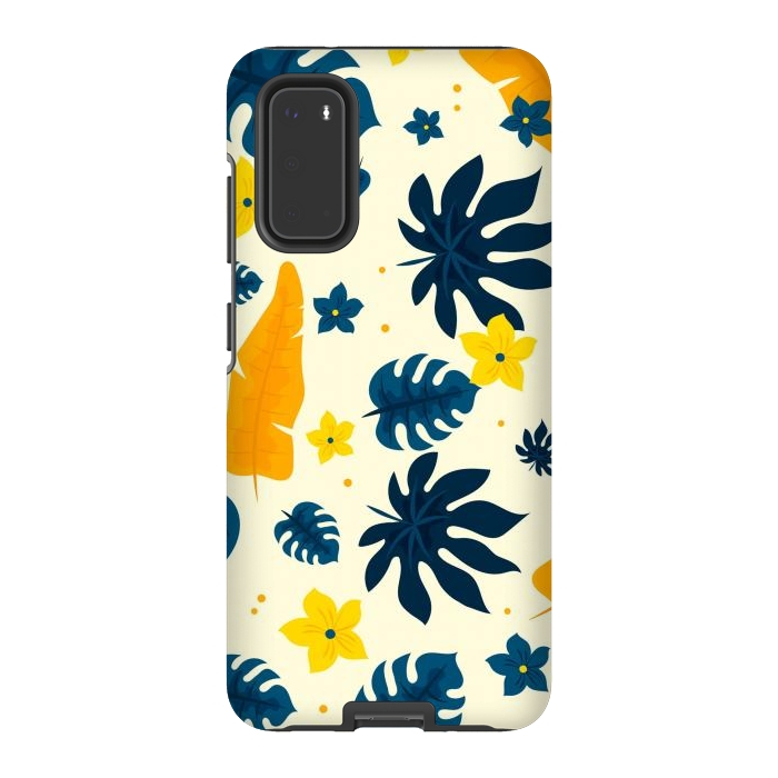 Galaxy S20 StrongFit Tropical Leaves Floral by ArtsCase