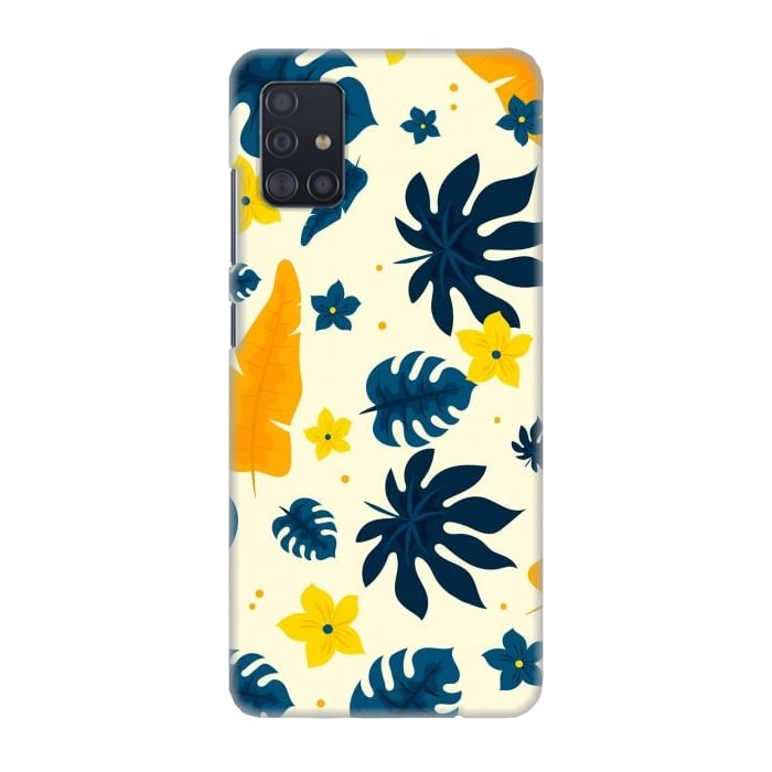 Galaxy A51 SlimFit Tropical Leaves Floral por ArtsCase