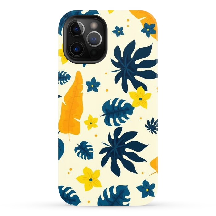 iPhone 12 Pro Max StrongFit Tropical Leaves Floral by ArtsCase