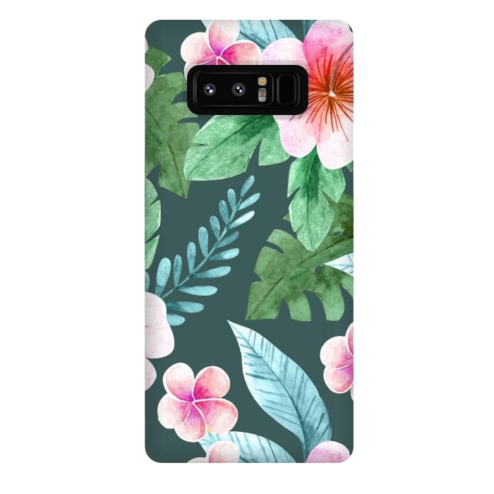 Galaxy Note 8 StrongFit Tropical Pink Floral by ArtsCase