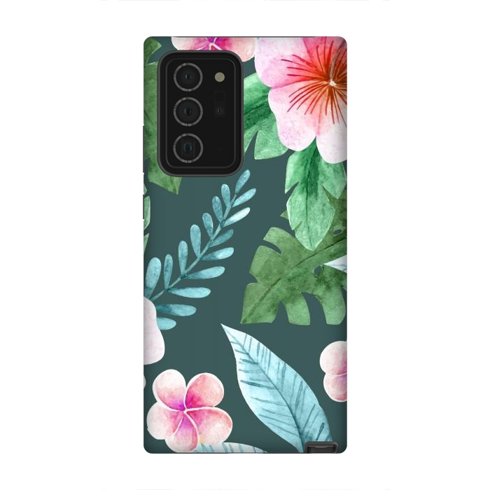 Galaxy Note 20 Ultra StrongFit Tropical Pink Floral by ArtsCase
