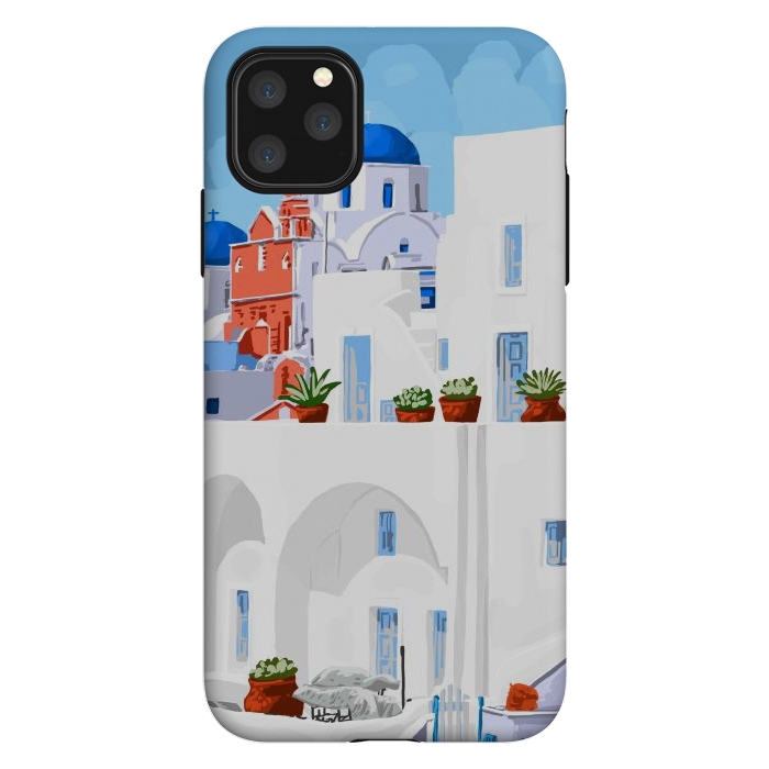 iPhone 11 Pro Max StrongFit The Santorini Vacay by Uma Prabhakar Gokhale