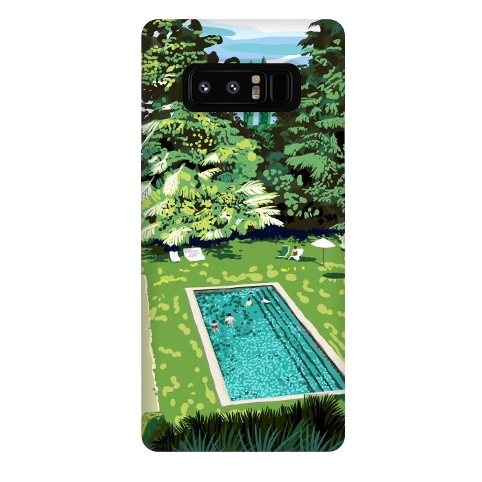 Galaxy Note 8 StrongFit Life's Better Poolside | Vacation Travel Holiday Resort Swim | Architecture Summer Landscape by Uma Prabhakar Gokhale