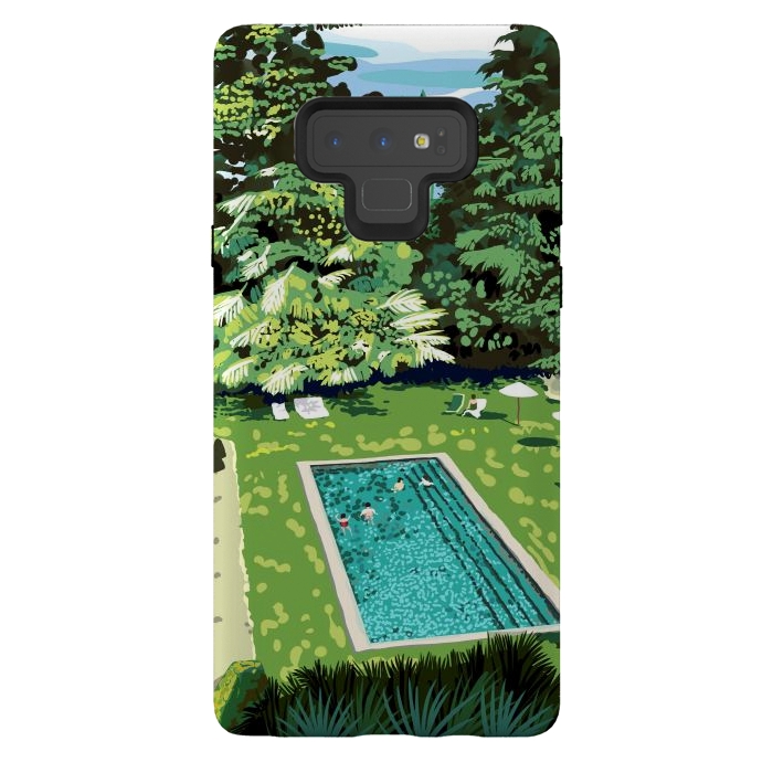 Galaxy Note 9 StrongFit Life's Better Poolside | Vacation Travel Holiday Resort Swim | Architecture Summer Landscape by Uma Prabhakar Gokhale