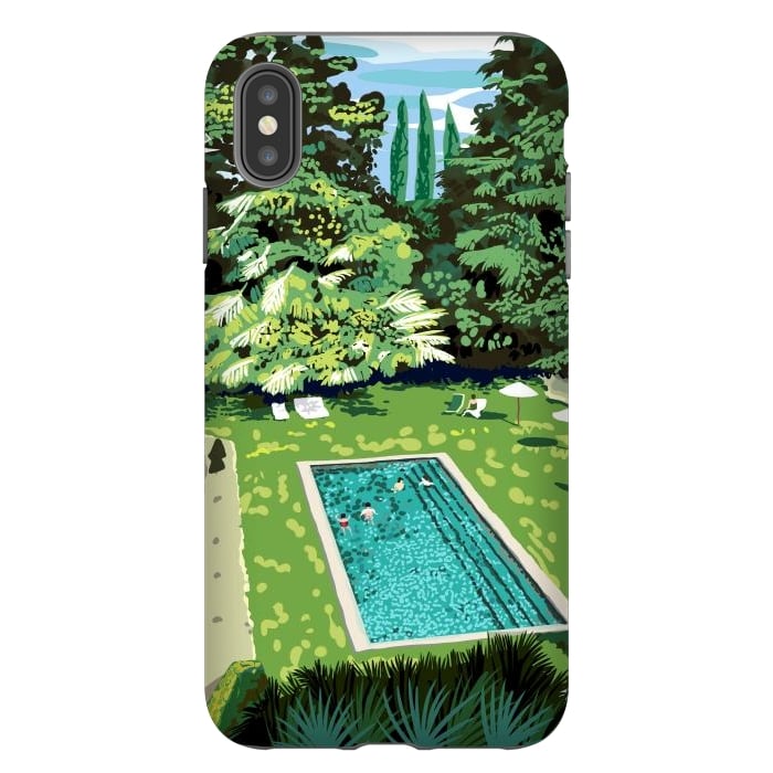 iPhone Xs Max StrongFit Life's Better Poolside | Vacation Travel Holiday Resort Swim | Architecture Summer Landscape by Uma Prabhakar Gokhale