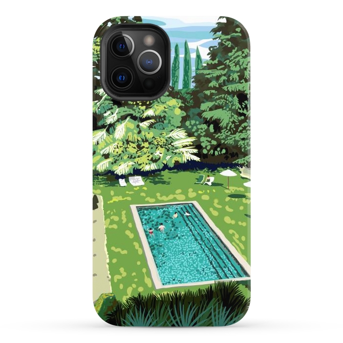 iPhone 12 Pro Max StrongFit Life's Better Poolside | Vacation Travel Holiday Resort Swim | Architecture Summer Landscape by Uma Prabhakar Gokhale