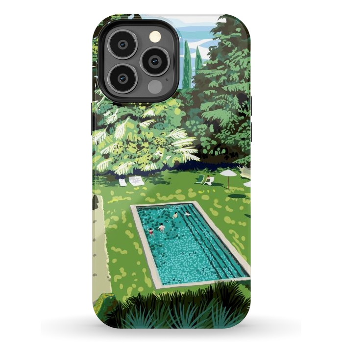 iPhone 13 Pro Max StrongFit Life's Better Poolside | Vacation Travel Holiday Resort Swim | Architecture Summer Landscape by Uma Prabhakar Gokhale