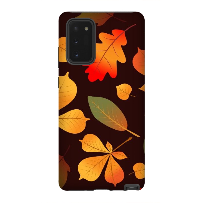 Galaxy Note 20 StrongFit Autumn Leaf Pattern Design by ArtsCase