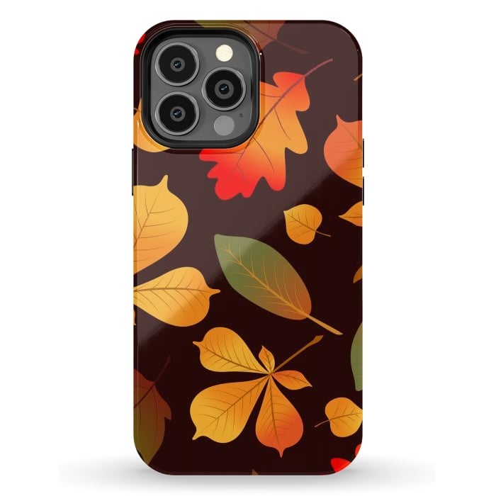 iPhone 13 Pro Max StrongFit Autumn Leaf Pattern Design por ArtsCase