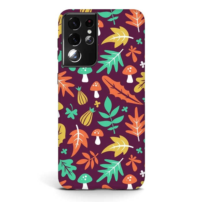 Galaxy S21 ultra StrongFit Autum Floral Design by ArtsCase