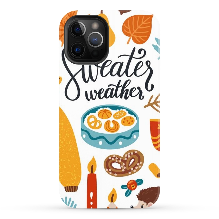 iPhone 12 Pro Max StrongFit Autumn Icons by ArtsCase