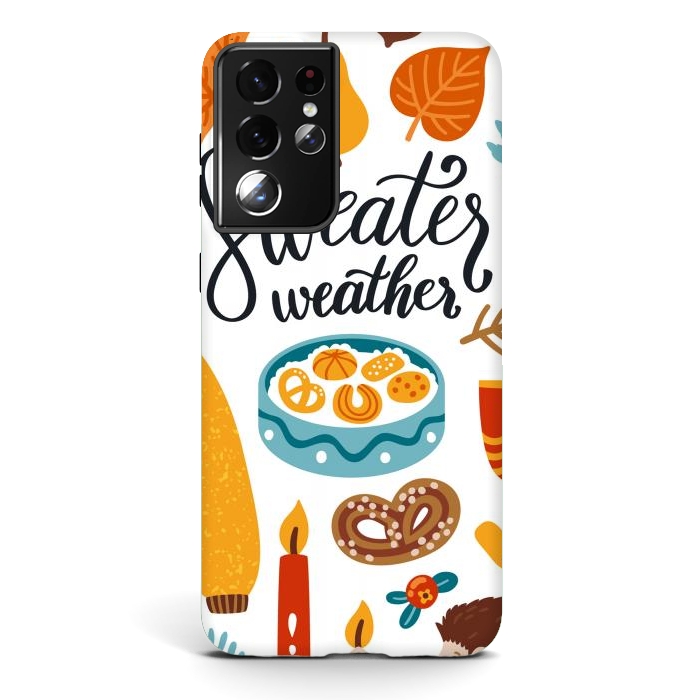 Galaxy S21 ultra StrongFit Autumn Icons by ArtsCase