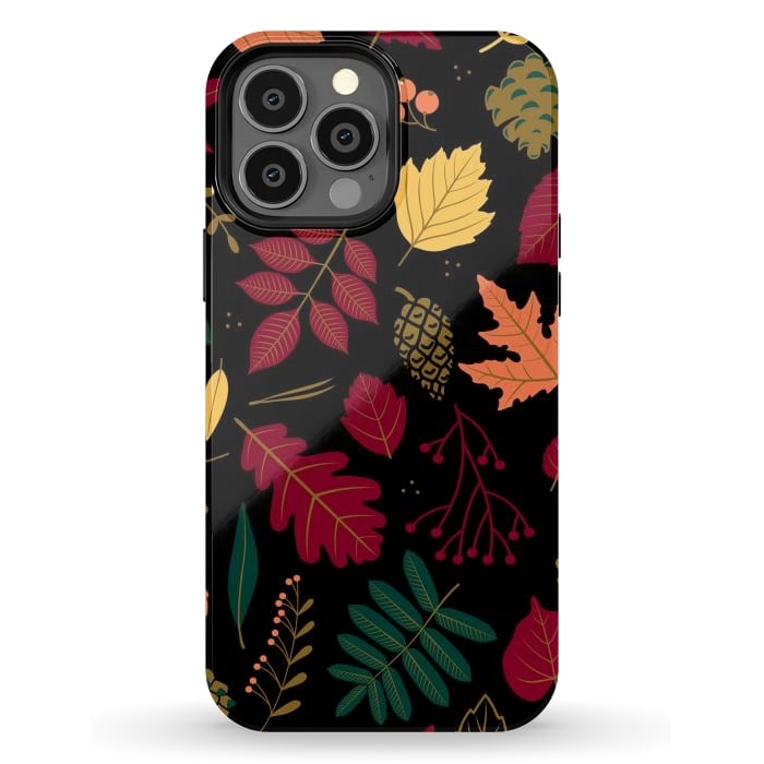 iPhone 13 Pro Max StrongFit Autumn Pattern With Leaves por ArtsCase