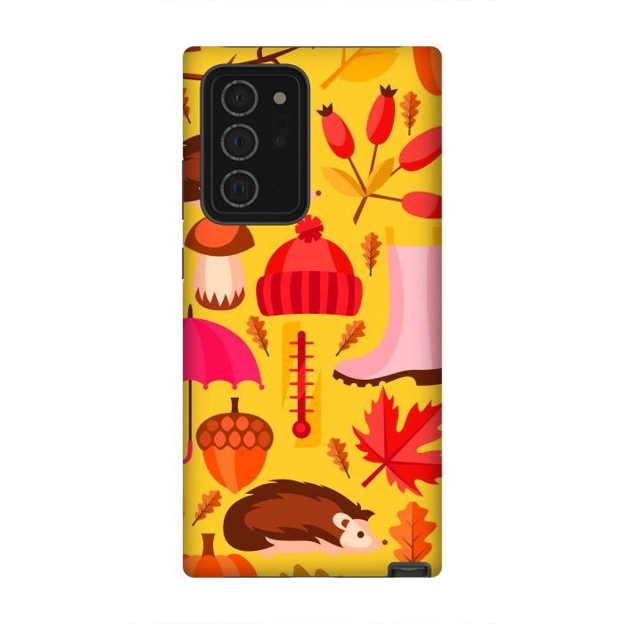Galaxy Note 20 Ultra StrongFit Autumn Animals And Fruits by ArtsCase