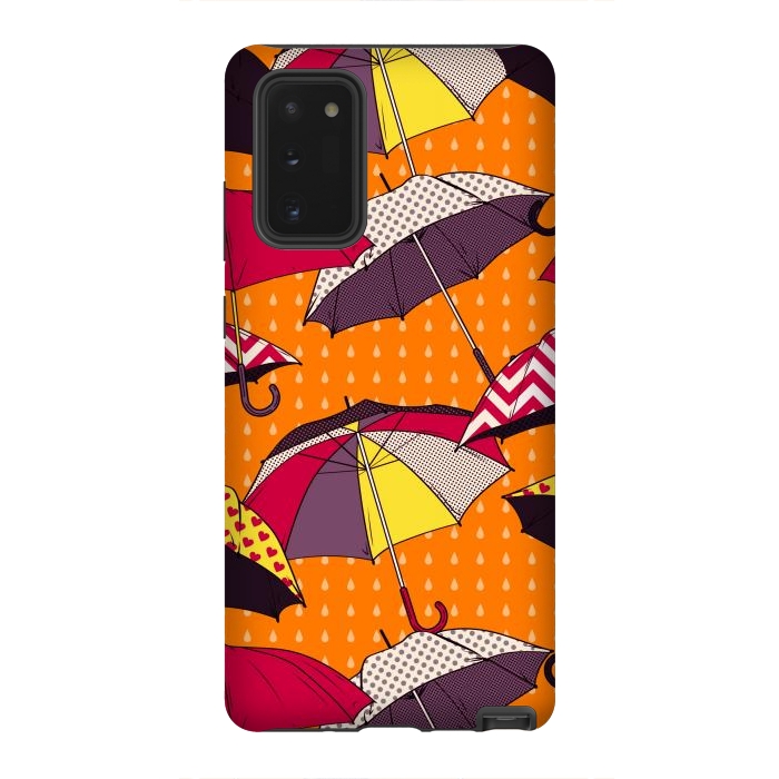 Galaxy Note 20 StrongFit Beautiful Umbrellas For Autumn by ArtsCase