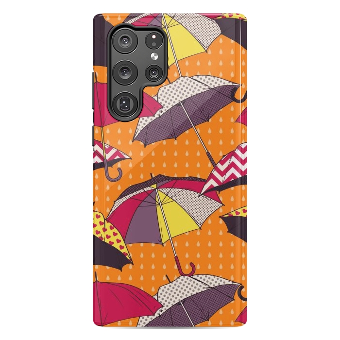 Galaxy S22 Ultra StrongFit Beautiful Umbrellas For Autumn by ArtsCase