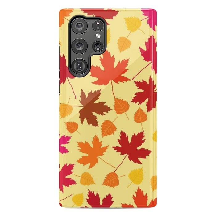 Galaxy S22 Ultra StrongFit Autumn Comes Covering The Leaves by ArtsCase