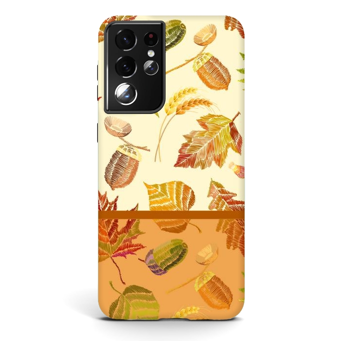Galaxy S21 ultra StrongFit Nuts For Autumn by ArtsCase