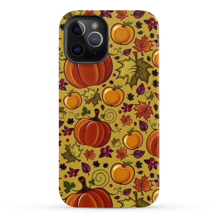 iPhone 12 Pro Max StrongFit Pumpkin, Autumn Rich Pumpkin by ArtsCase