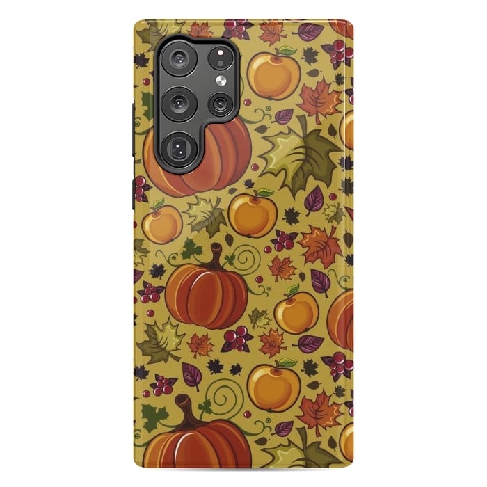 Galaxy S22 Ultra StrongFit Pumpkin, Autumn Rich Pumpkin by ArtsCase