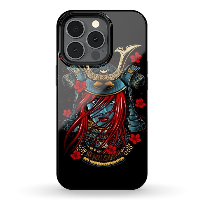 iPhone 13 pro StrongFit redhead girl Samurai by Alberto
