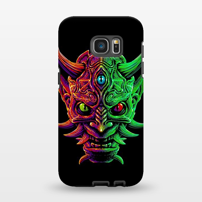 Galaxy S7 EDGE StrongFit Demon with 3 Japanese eyes by Alberto