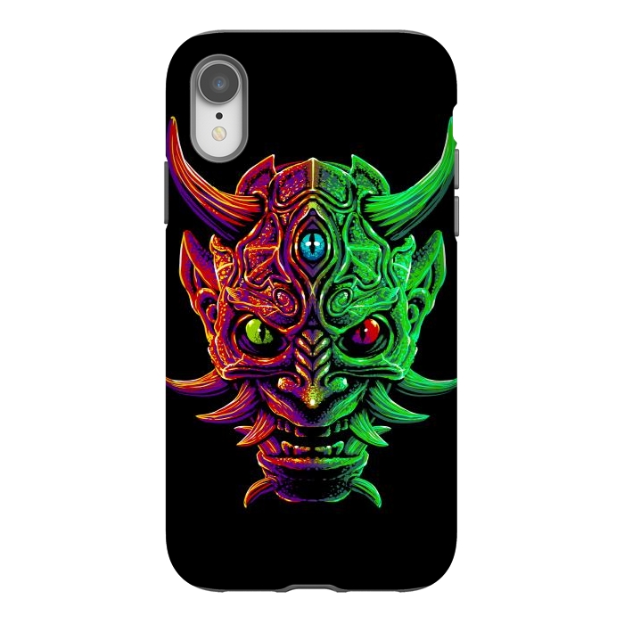 iPhone Xr StrongFit Demon with 3 Japanese eyes by Alberto