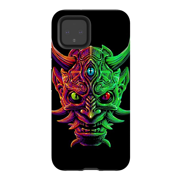 Pixel 4 StrongFit Demon with 3 Japanese eyes by Alberto