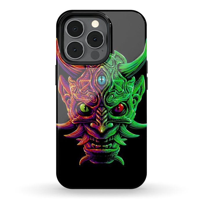 iPhone 13 pro StrongFit Demon with 3 Japanese eyes by Alberto