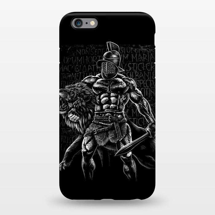 iPhone 6/6s plus StrongFit bodybuilder vs lion by Alberto