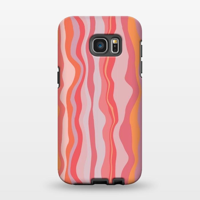 Galaxy S7 EDGE StrongFit Melted Marrakesh Stripes by Nic Squirrell