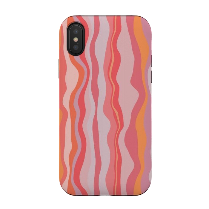 iPhone Xs / X StrongFit Melted Marrakesh Stripes by Nic Squirrell