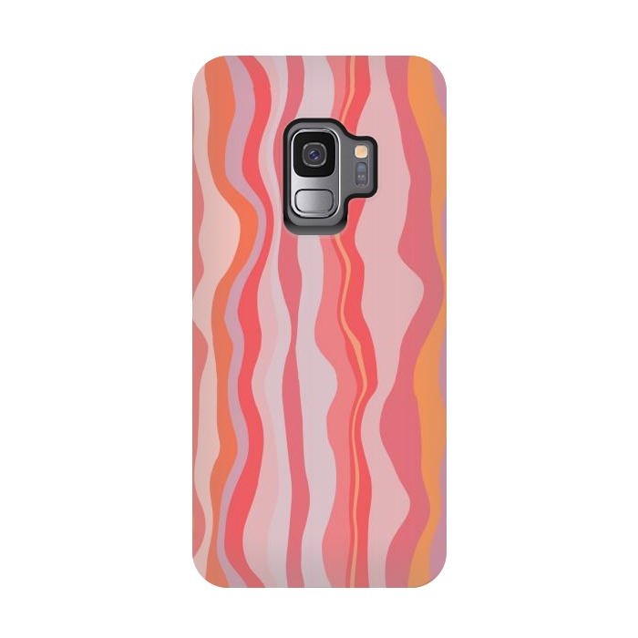 Galaxy S9 StrongFit Melted Marrakesh Stripes by Nic Squirrell