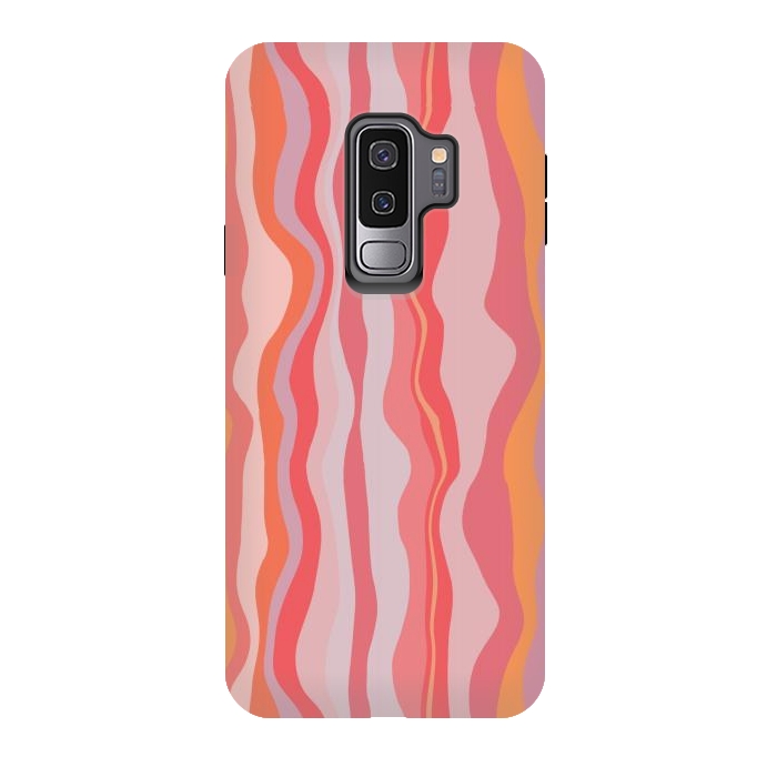 Galaxy S9 plus StrongFit Melted Marrakesh Stripes by Nic Squirrell