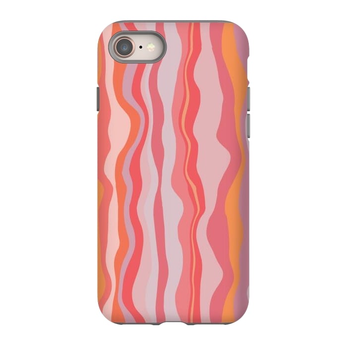 iPhone 8 StrongFit Melted Marrakesh Stripes by Nic Squirrell