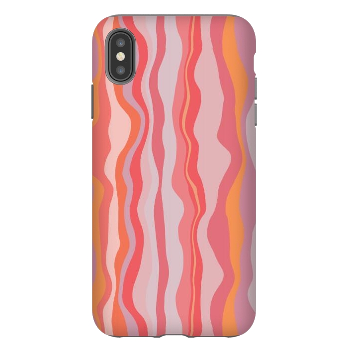iPhone Xs Max StrongFit Melted Marrakesh Stripes by Nic Squirrell