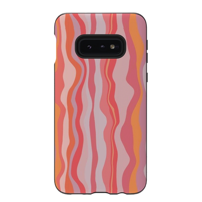Galaxy S10e StrongFit Melted Marrakesh Stripes by Nic Squirrell